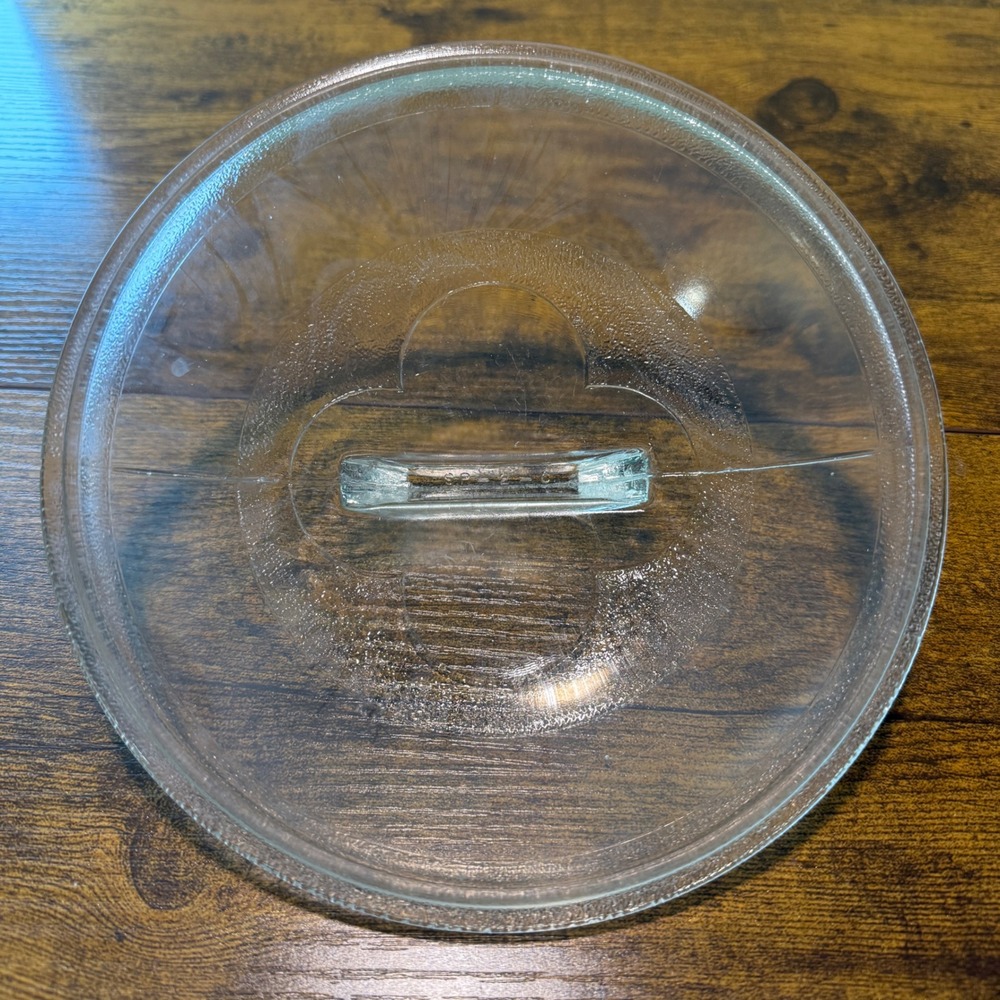 Vtg Club Aluminum Clear Glass Replacement Lid SP-2-C 7.25 Inch Clover Design - Picture 7 of 10